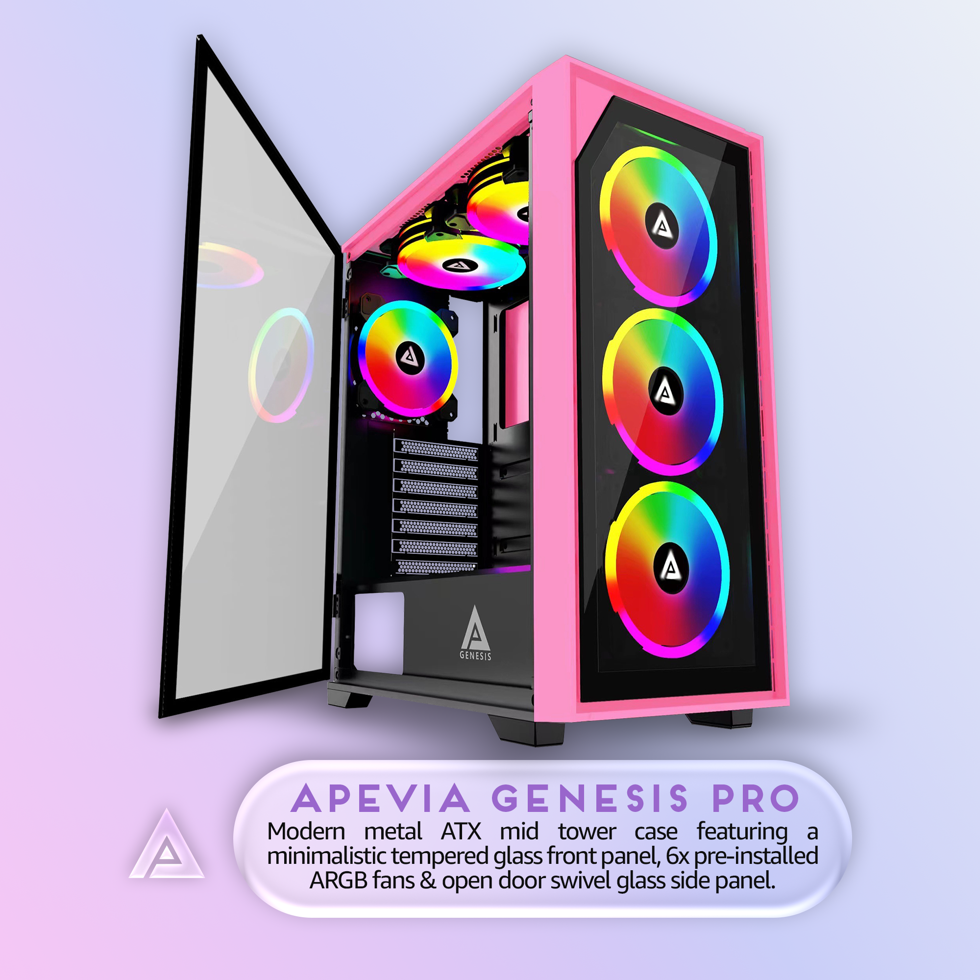 Apevia | G-PRO-PK | MID TOWER | Chassis